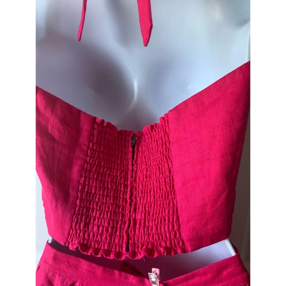 Reformation Orzo Linen Two Piece Set Dress, size 8 - Picture 7 of 10